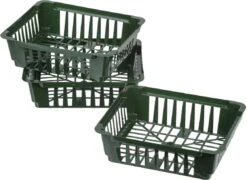 Nature Bollenplantmand Groen 25 X 21 X 7,5 Cm 3 Stuks