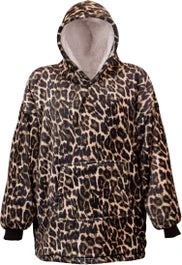 Unique Living Hoodie Emma Beige / Bruin Luipaard Onesize