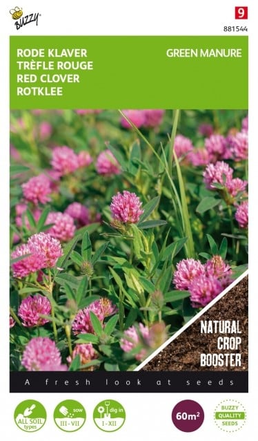 Gardena Verkoopwinkel -Gardena Verkoopwinkel groenbemester rode klaver 150 gr 60 m2
